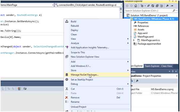 Manage NuGet Packages